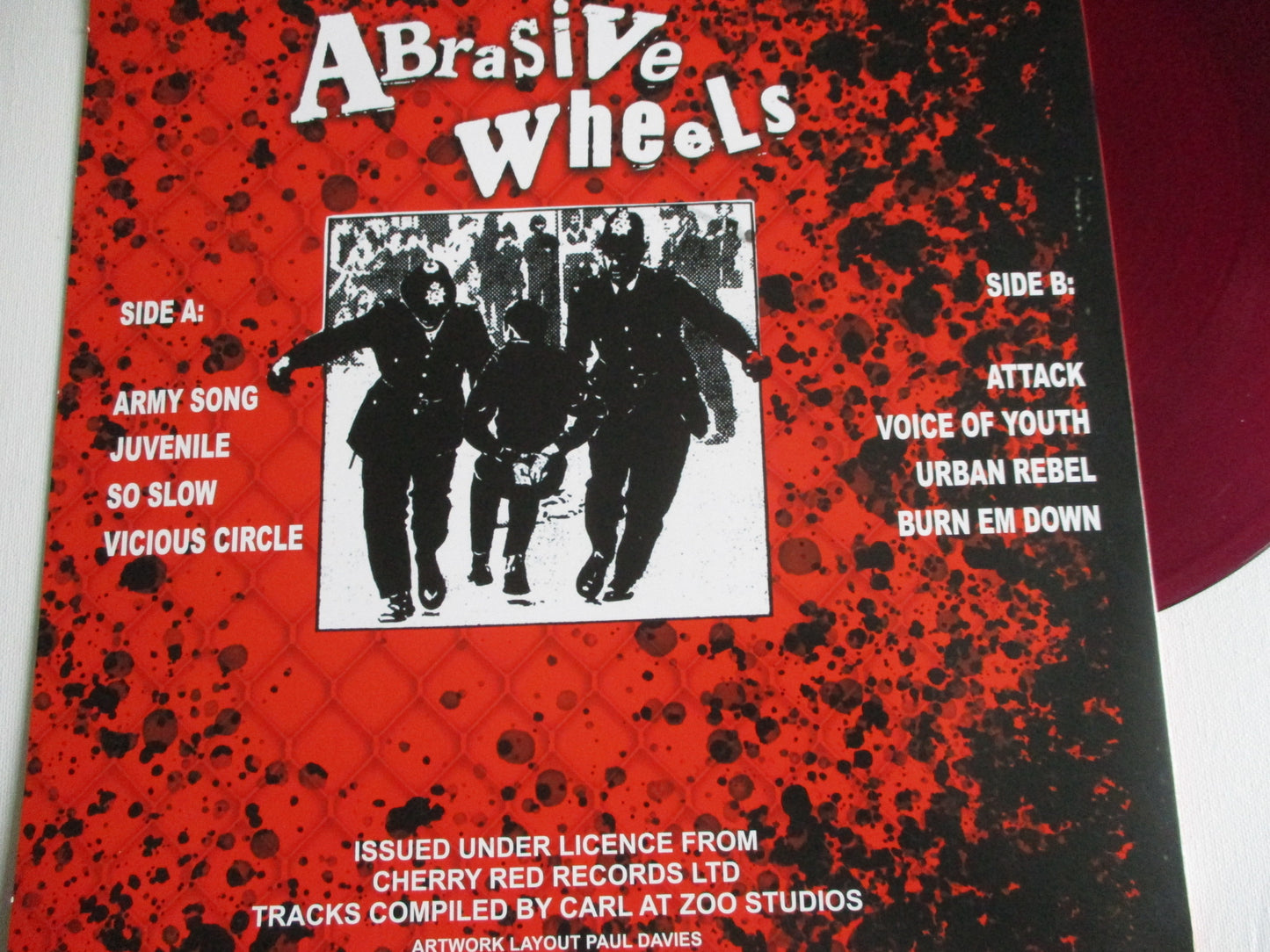 ABRASIVE WHEELS your country needs you LP & poster , last copy