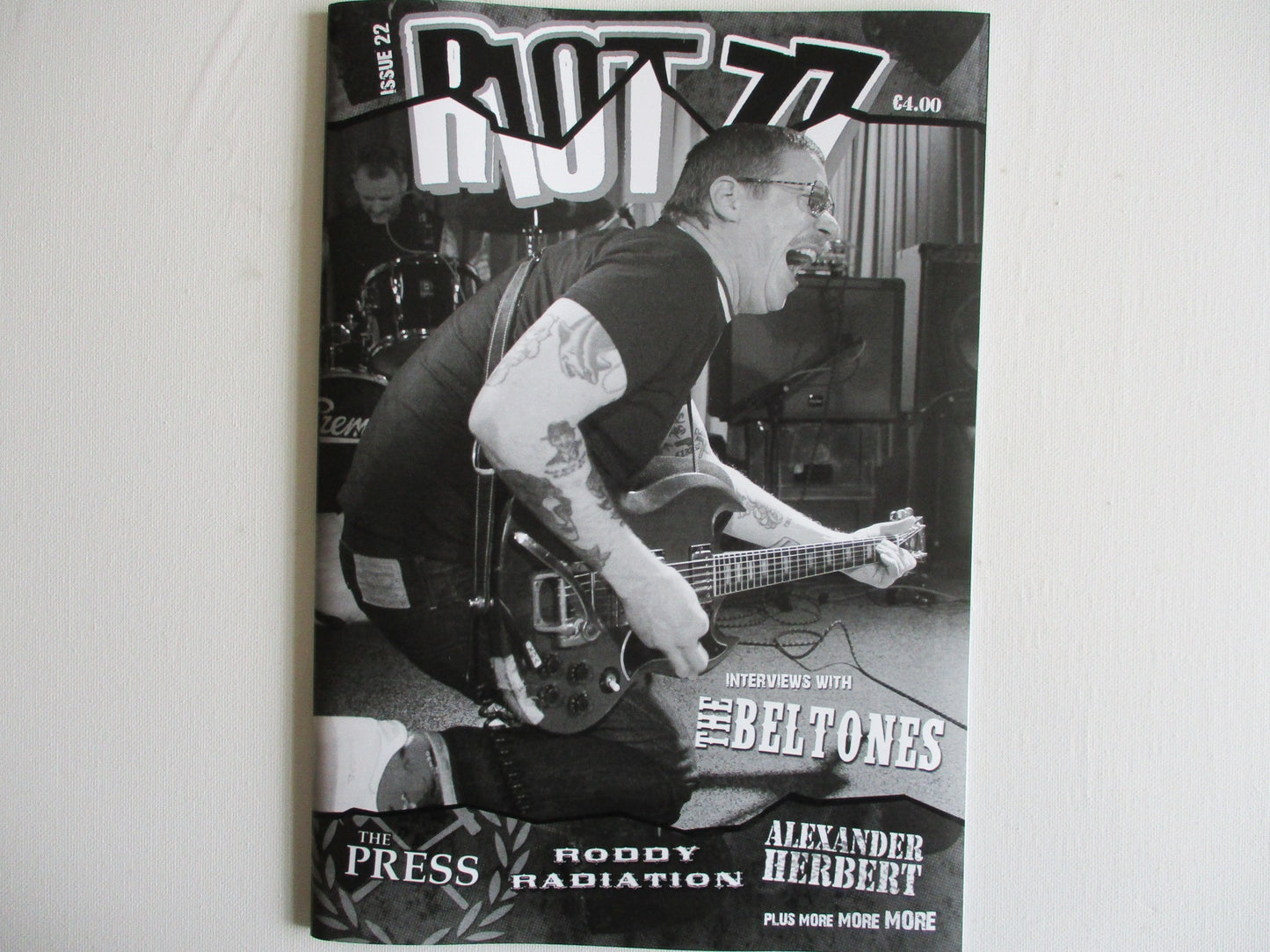 RIOT 77 fanzine Roddy Radiation , Beltones , The Press HALF PRICE
