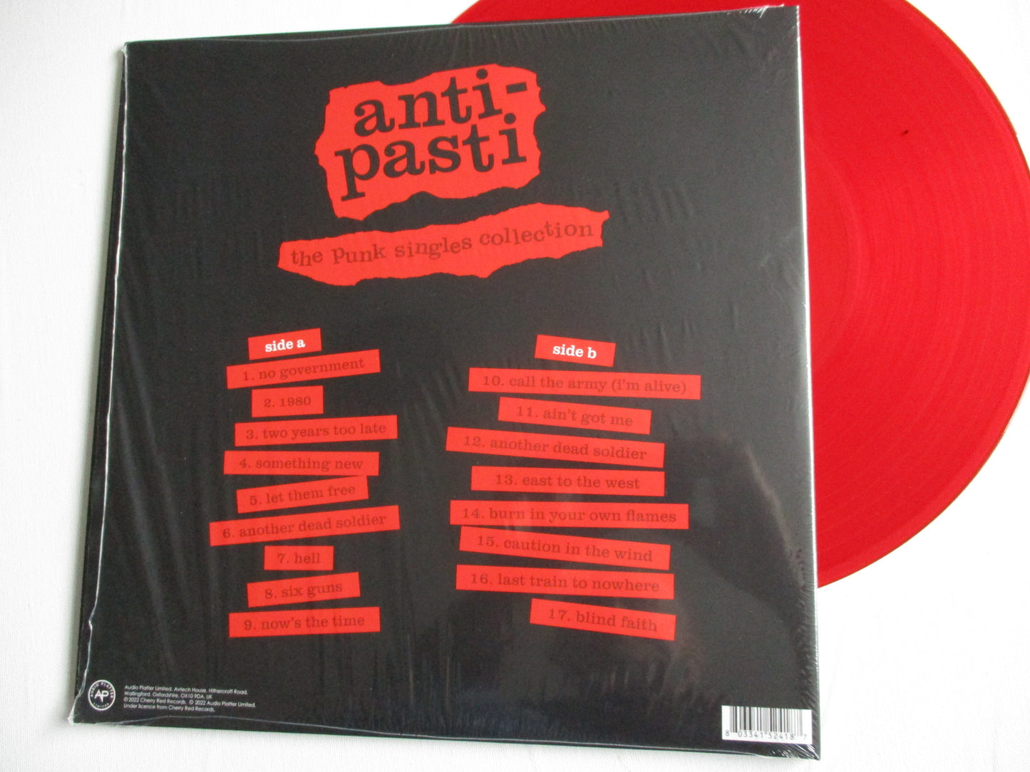 ANTI PASTI the punk singles collection LP g/fold sl
