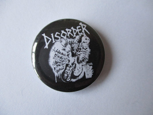 DISORDER punk badge