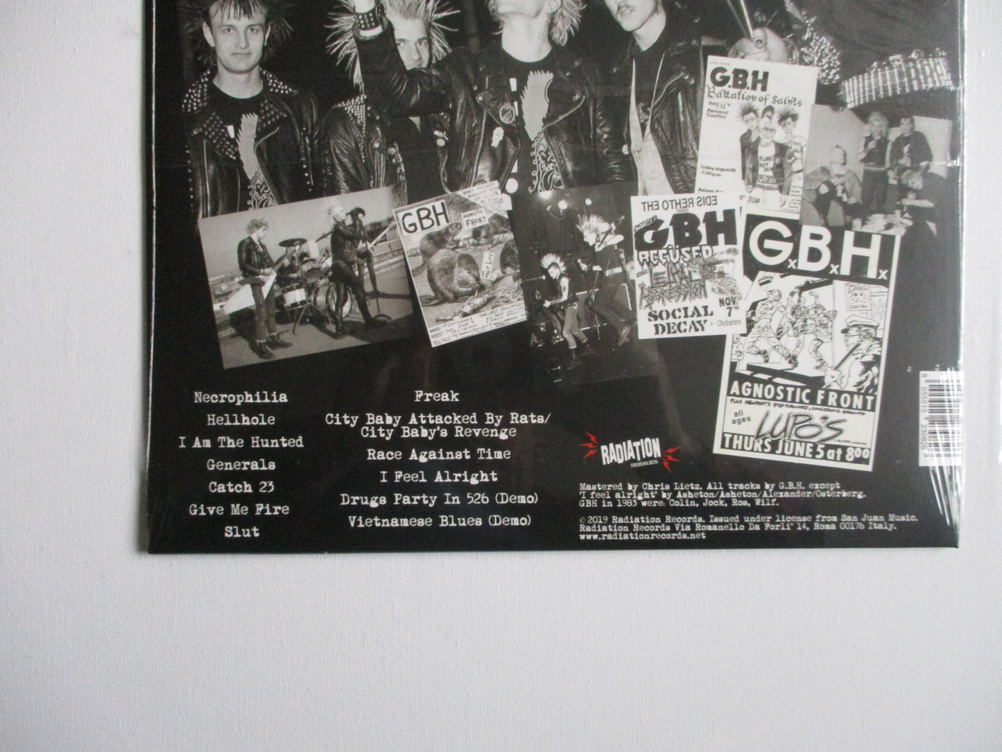 GBH give me fire live 1983 LP italian import