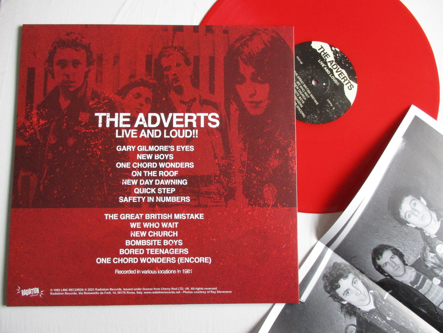 ADVERTS live and loud LP italian + poster SALE!
