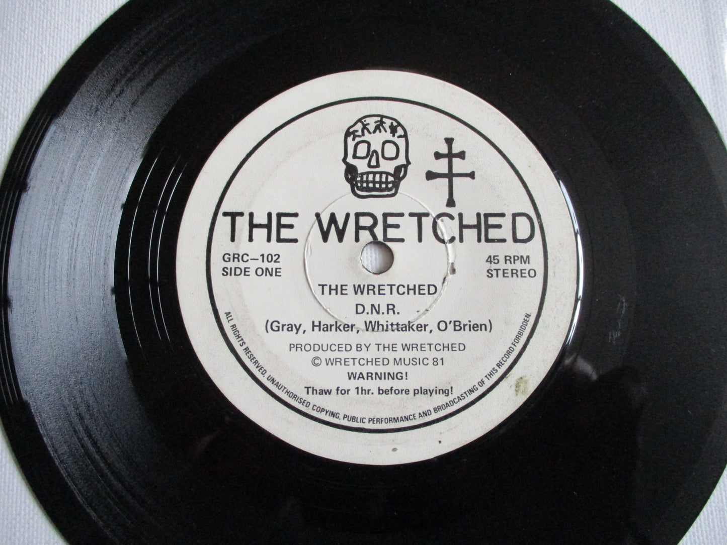 THE WRETCHED - DNR 7" rare KBD punk -/G