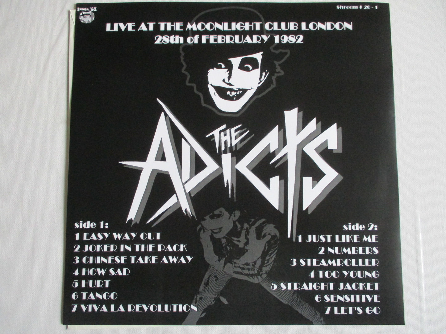 THE ADICTS live at the moonlight club 1982 LP