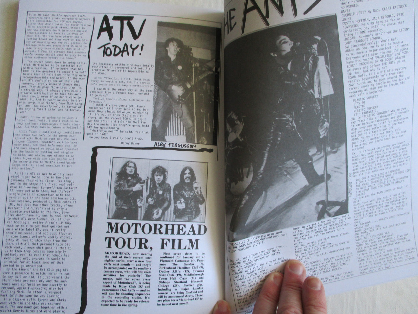 SOUNDS etc 1977 cuttings HUGE BOOK
