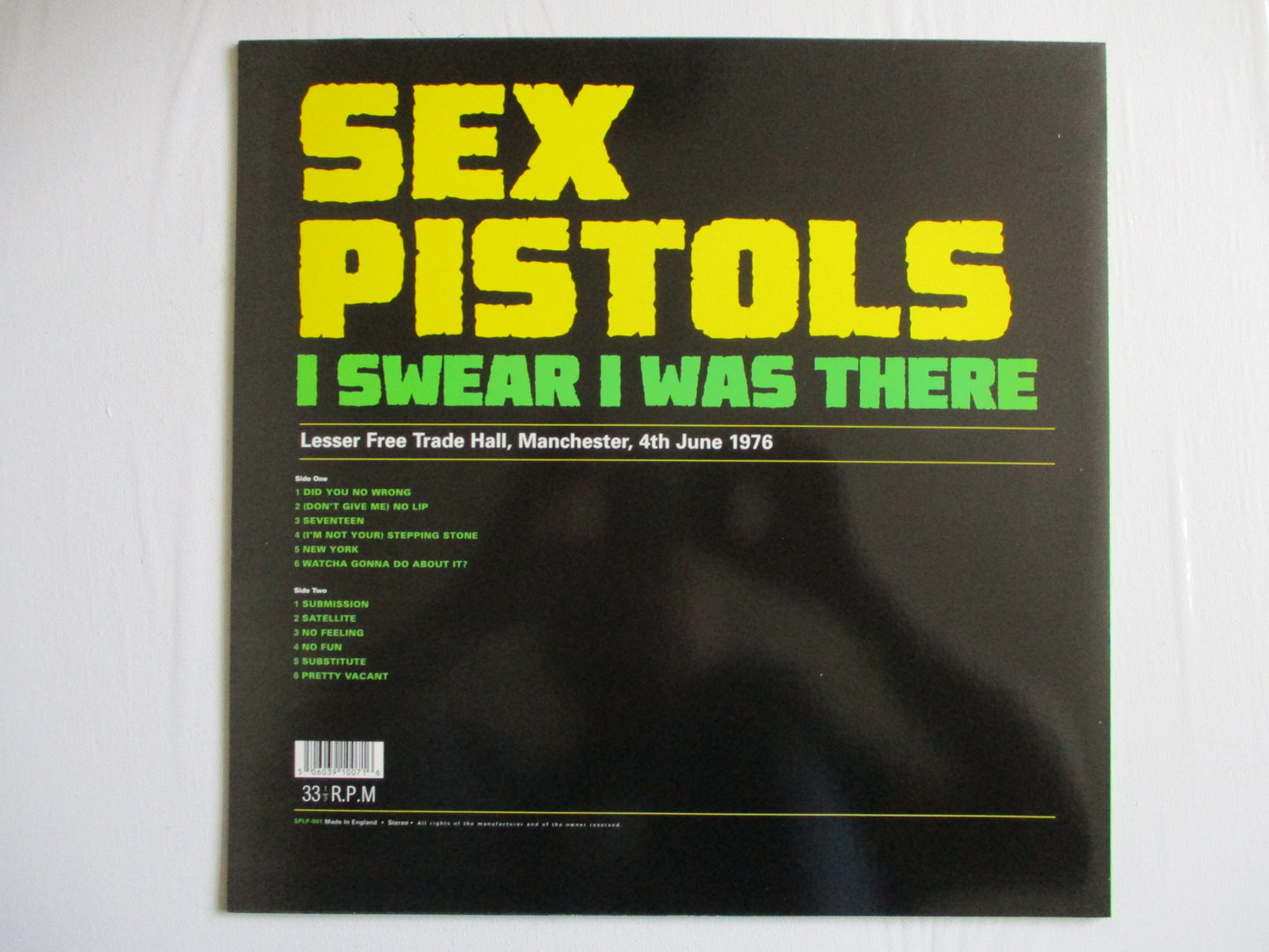 SEX PISTOLS i swear i was there LP