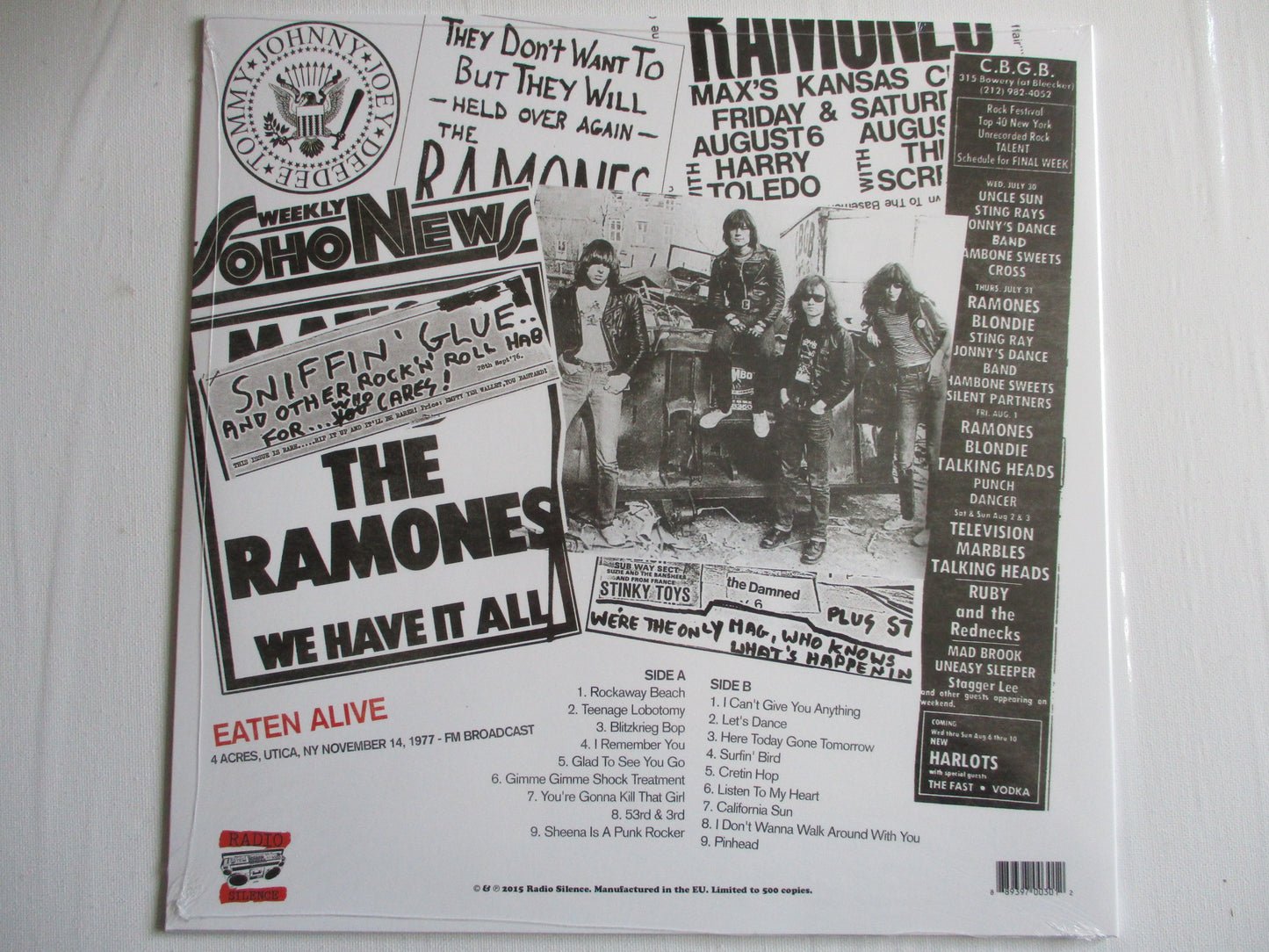 RAMONES eaten alive LP