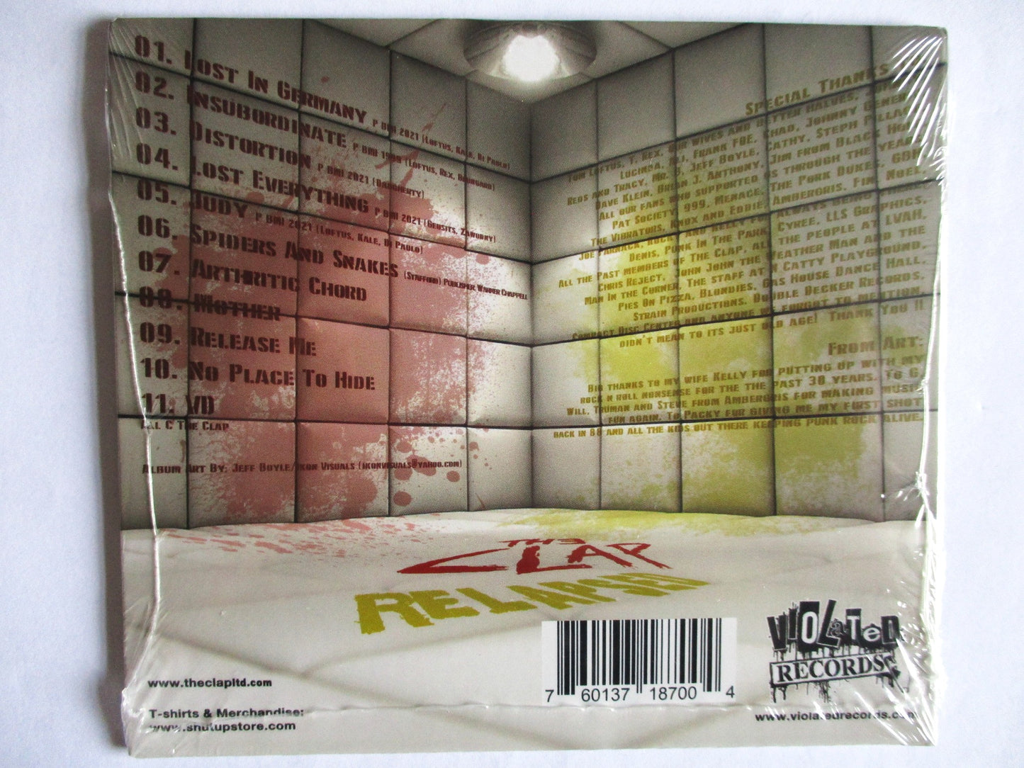 THE CLAP relapsed CD usa import