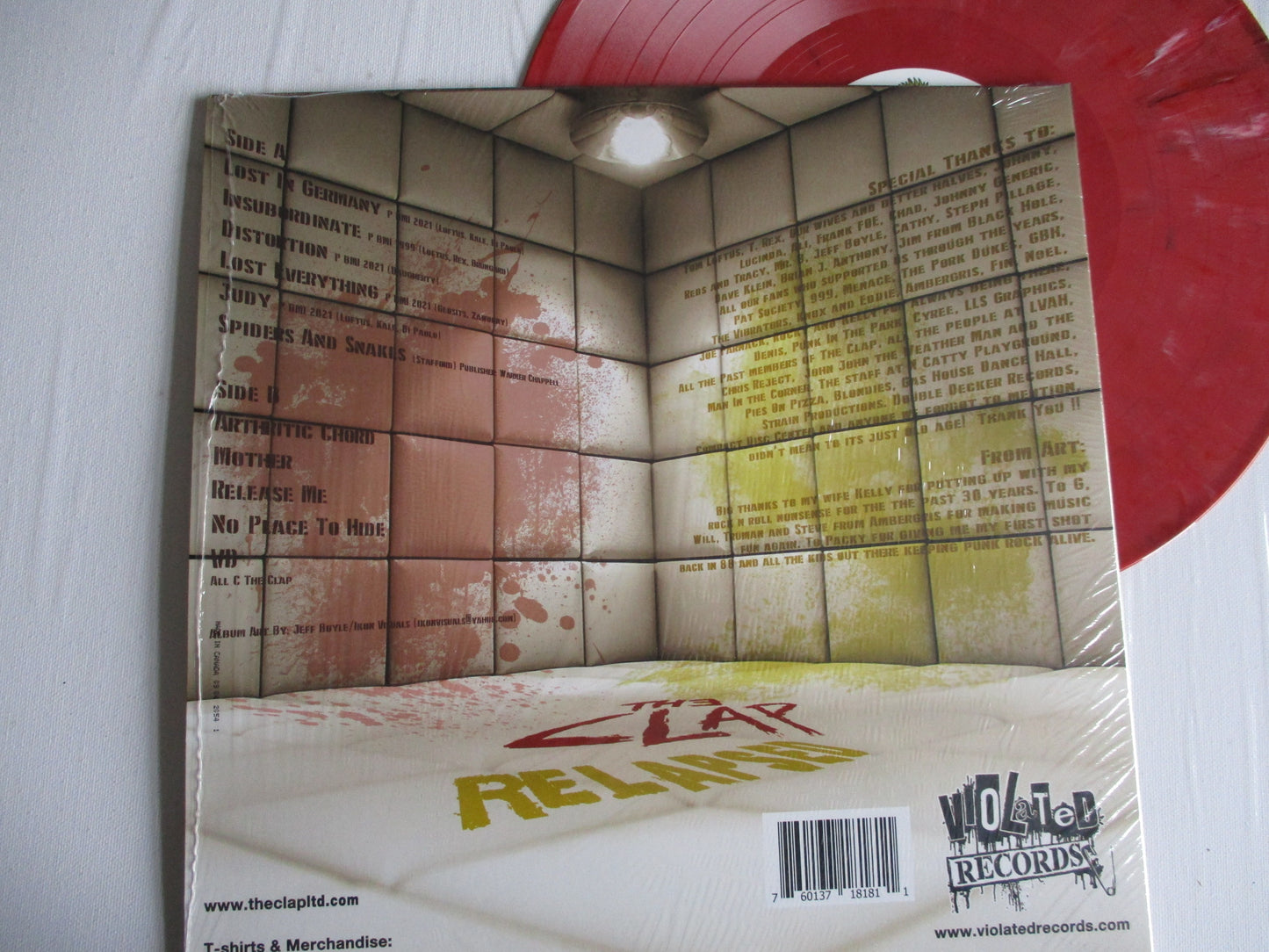 THE CLAP relapsed LP (US punk import)