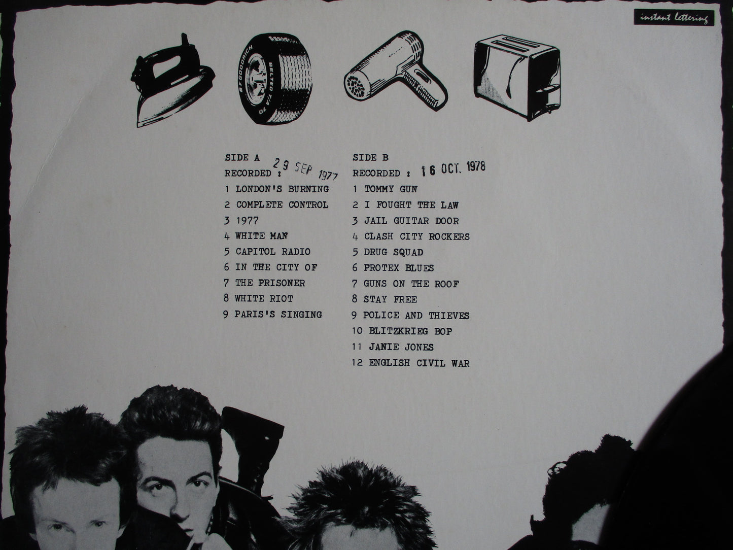 THE CLASH on tour live in paris LP G+ VG