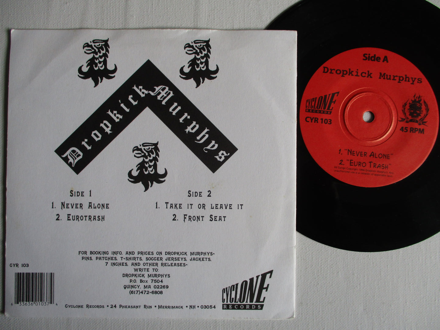 DROPKICK MURPHYS fire & brimstone 7" VG+ EX
