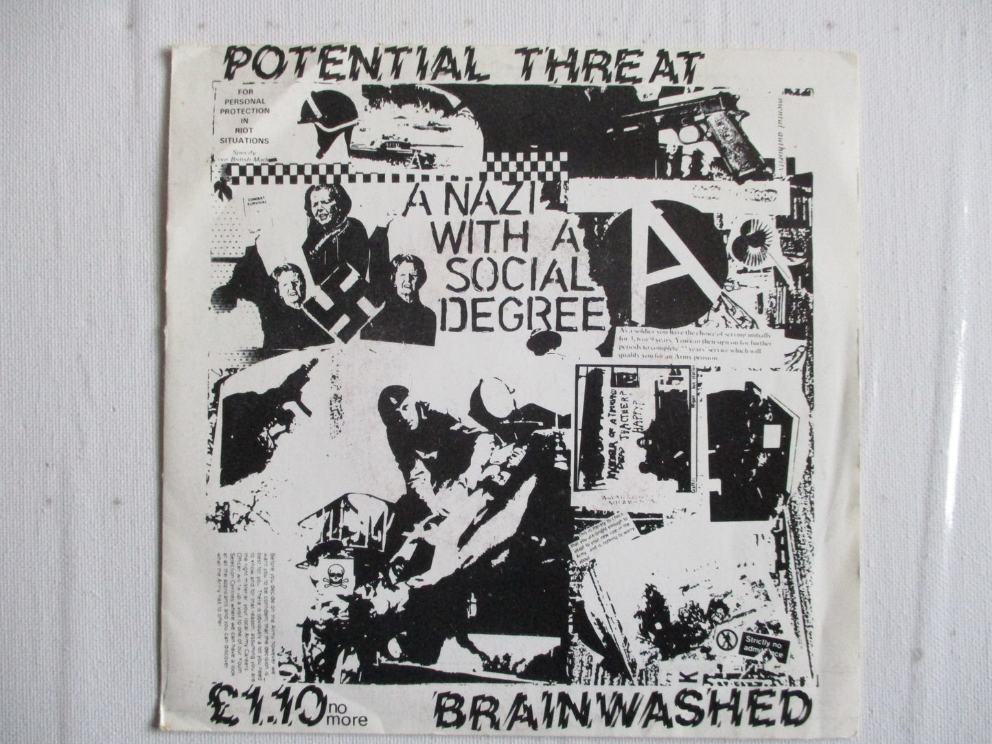 POTENTIAL THREAT brainwashed 7" G+ VG+