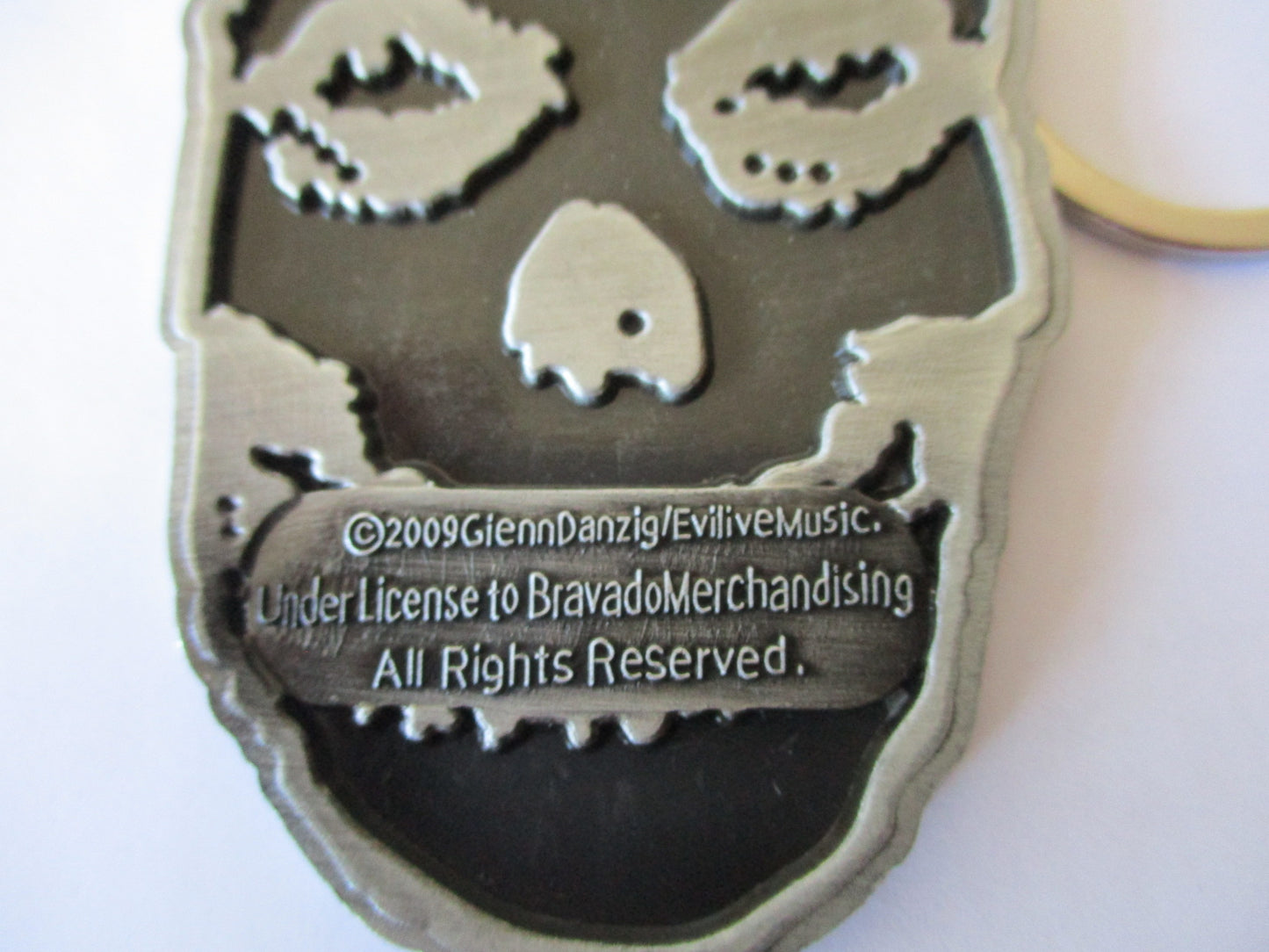 THE MISFITS embossed horror punk KEYRING