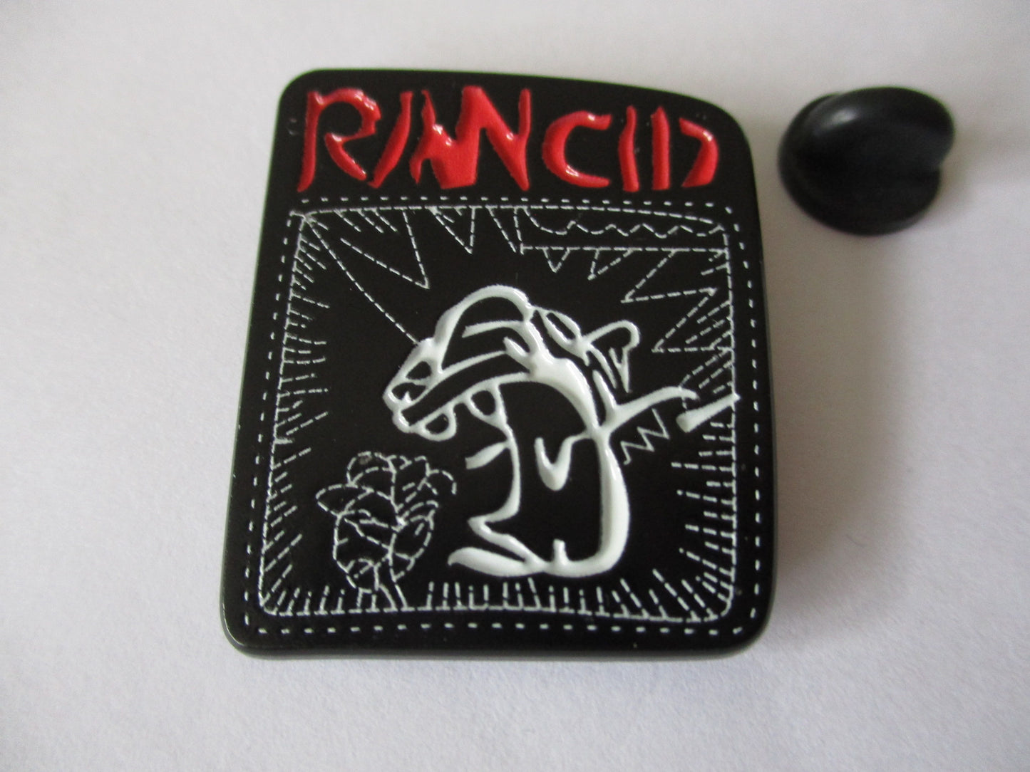 RANCID punk metal badge