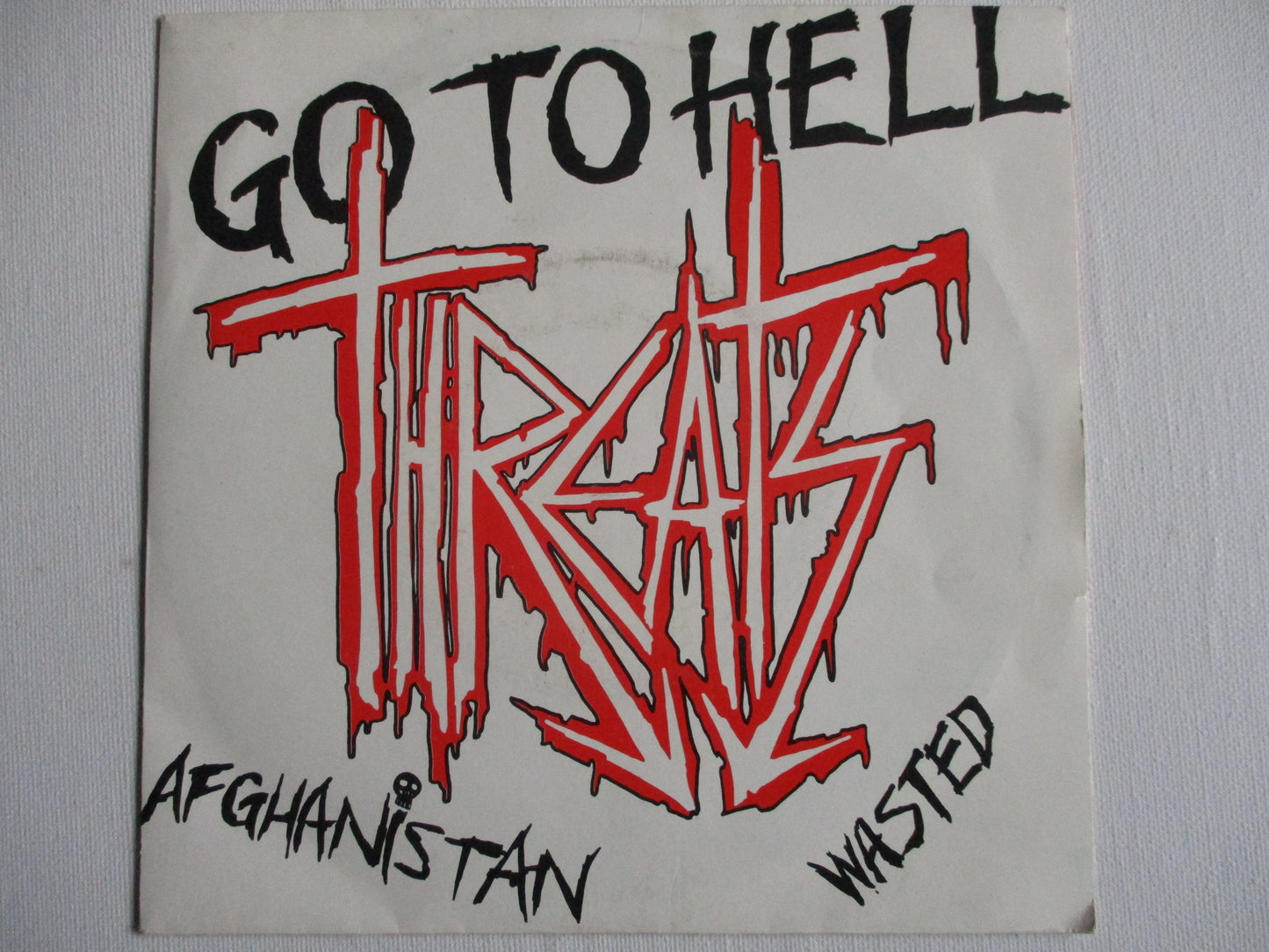 THE THREATS go to hell 7" VG+ EX