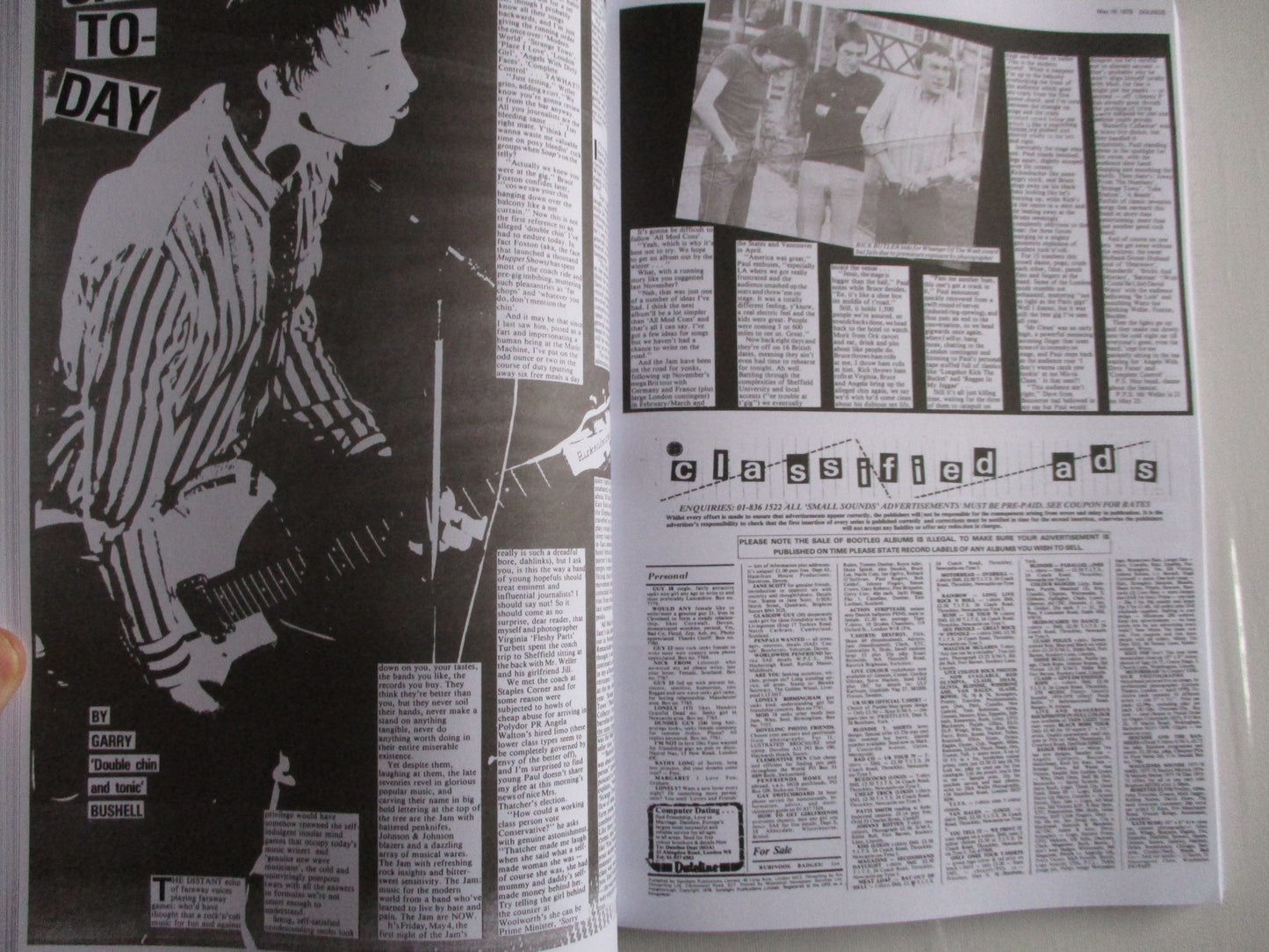 SOUNDS etc 1979 cuttings HUGE BOOK
