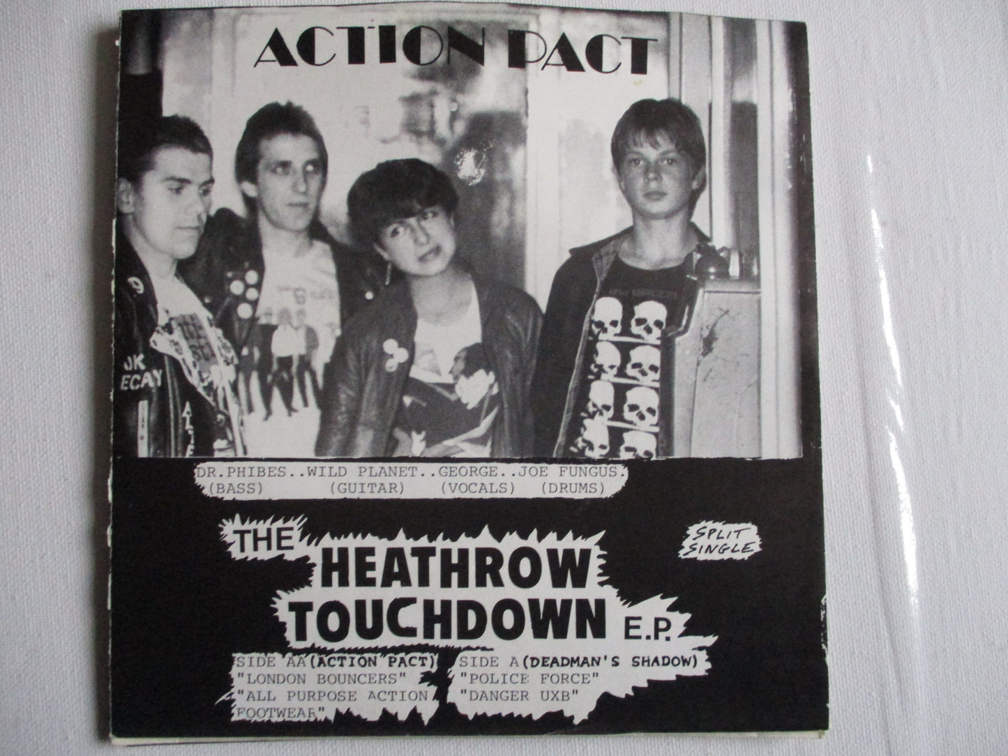 ACTION PACT / DEAD MANS SHADOW heathrow touchdown 7" VG+ EX