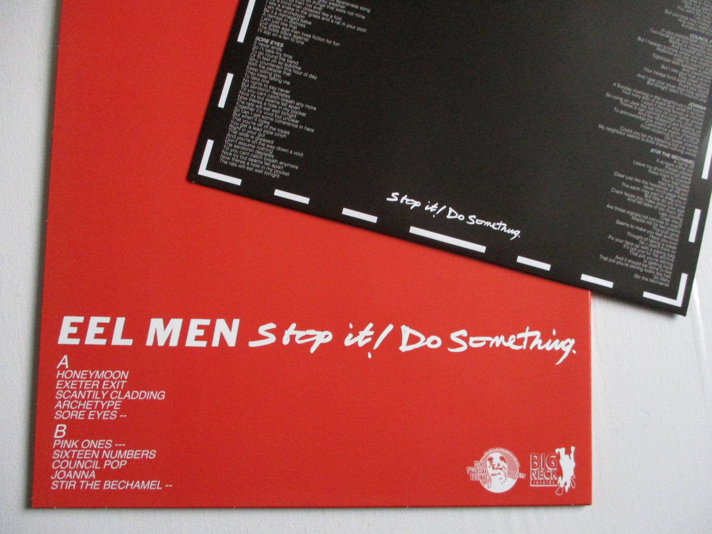 EEL MEN Stop it ! Do something! LP (B&W sleeve , 1 only) SALE!