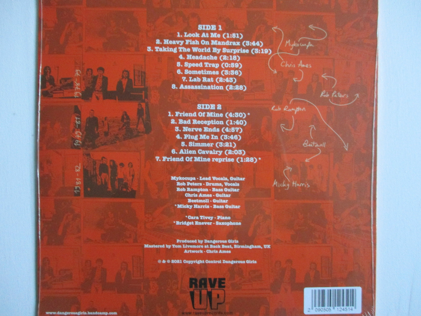 DANGEROUS GIRLS recordings 1978-1982 LP