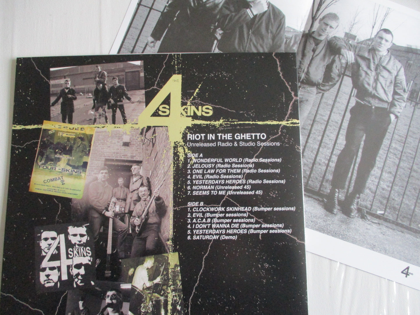 4SKINS riot in the ghetto LP + POSTER