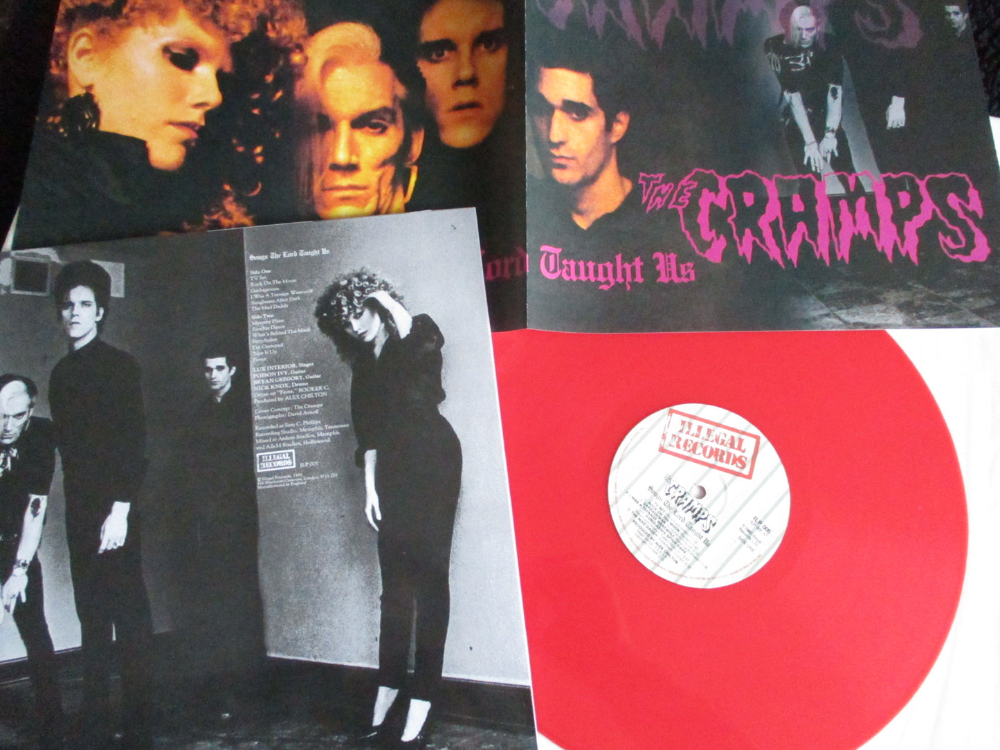 THE CRAMPS songs the lord taught us LP + POSTER