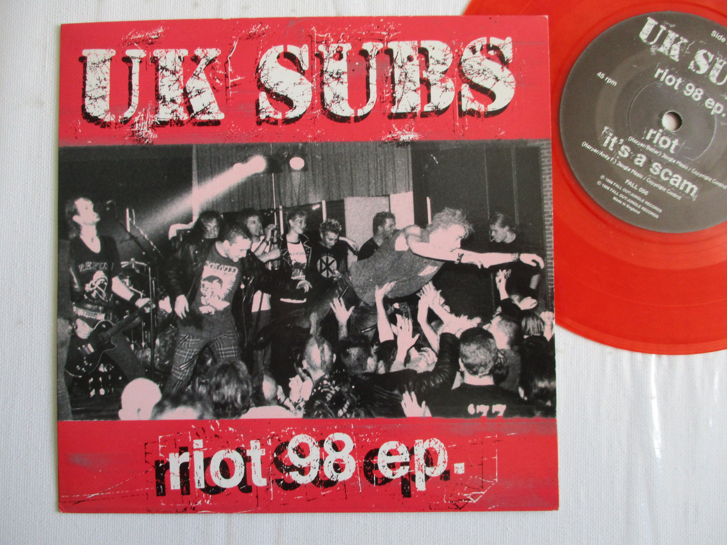 UK SUBS riot 98 7" EX VG