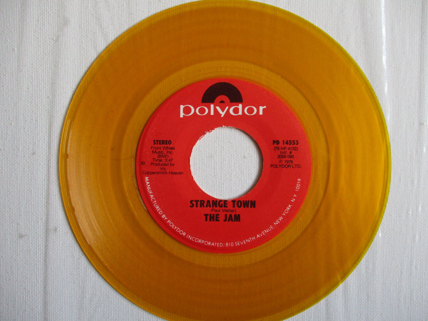 THE JAM strange town 7" -/EX (USA import)