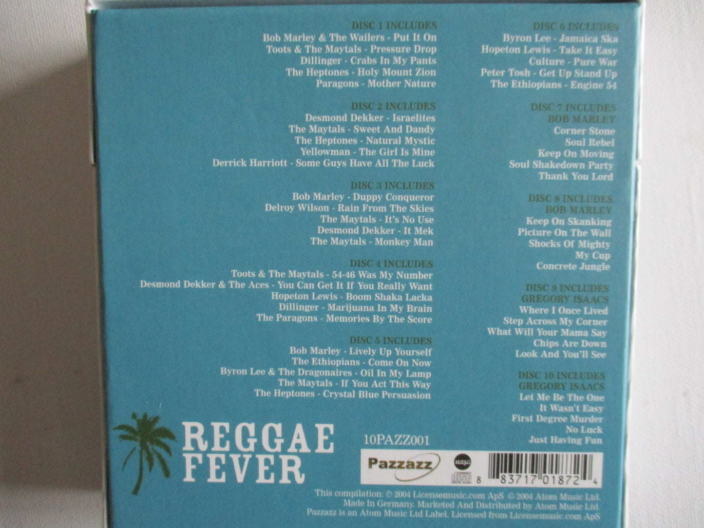 v/a REGGAE FEVER 10CD box set - only £4.99!