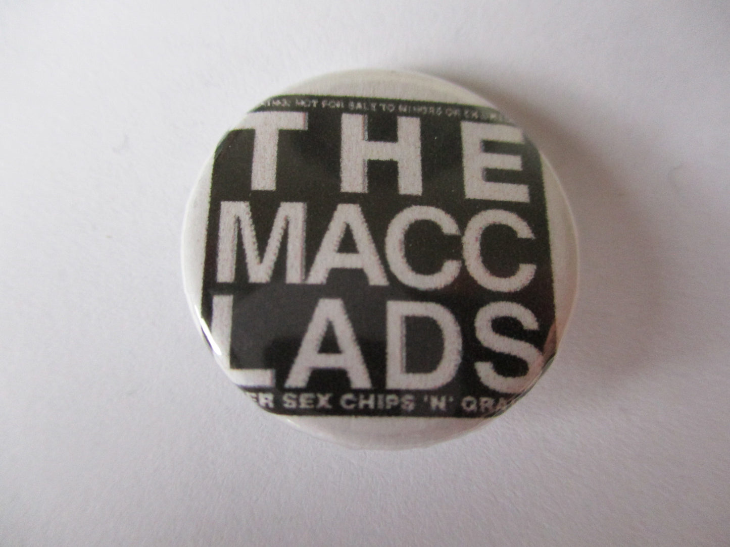MACC LADS punk badge (VARIOUS DESIGNS)