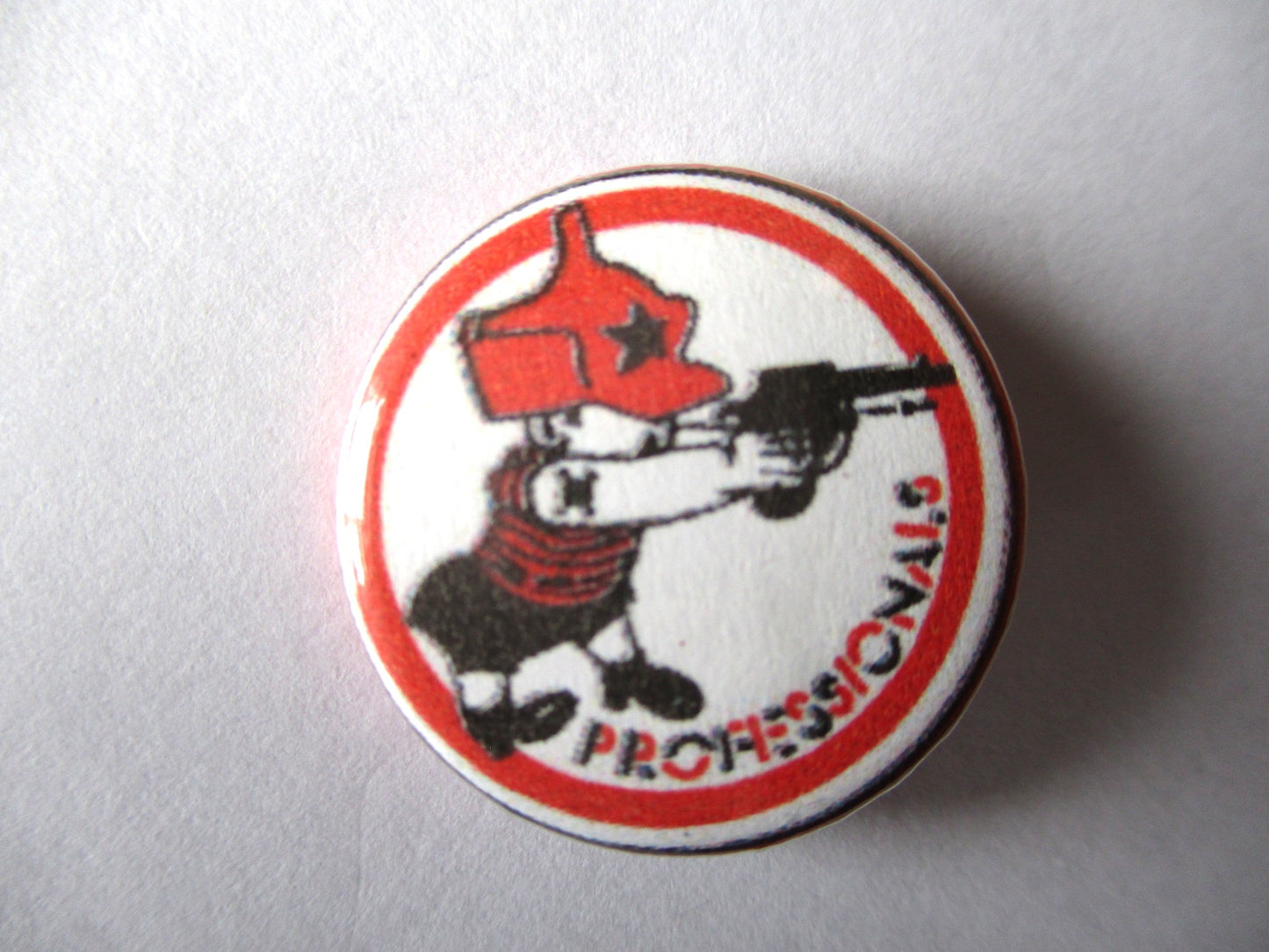 PROFESSIONALS logo punk badge - 1 only