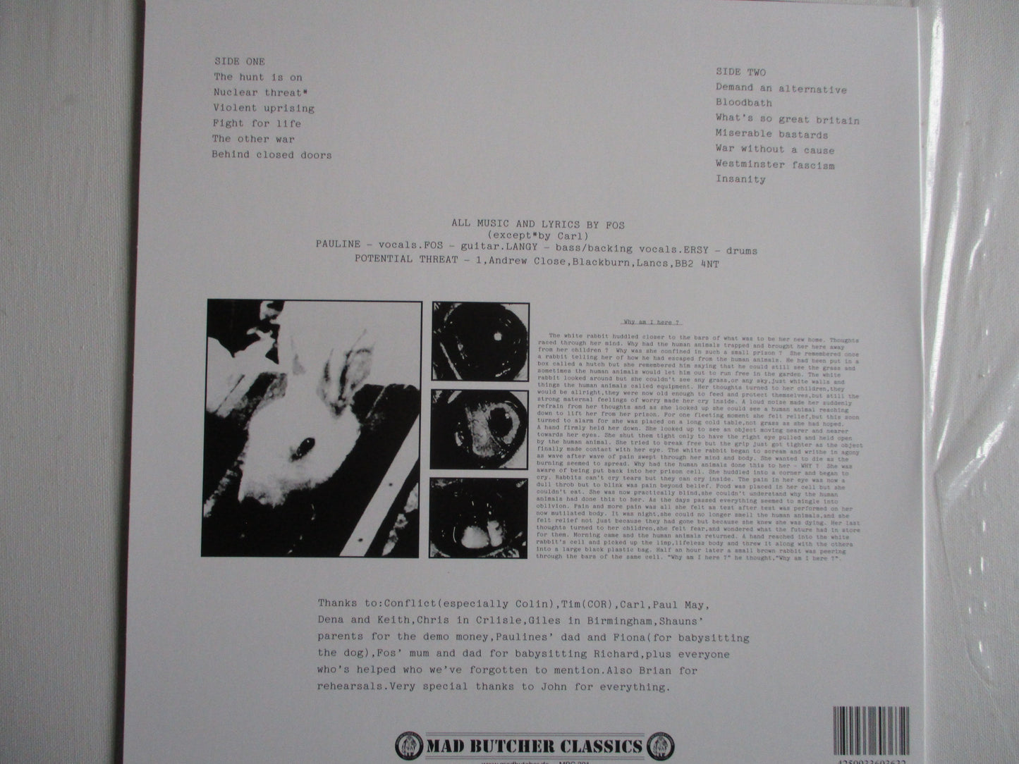 POTENTIAL THREAT demand an alternative LP