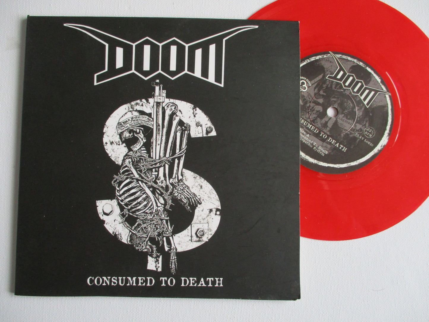 DOOM consumed to death 7" VG+ EX