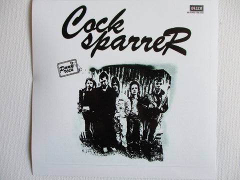 COCK SPARRER large PUNK VINYL STICKER 1st LP style