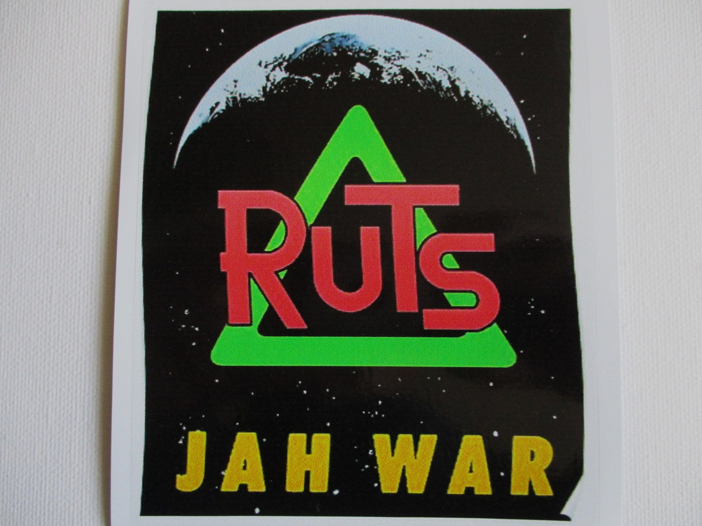 THE RUTS large PUNK VINYL STICKER