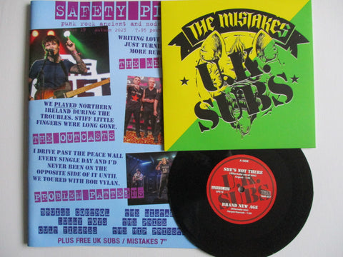UK SUBS / THE MISTAKES split 7" plus large mag