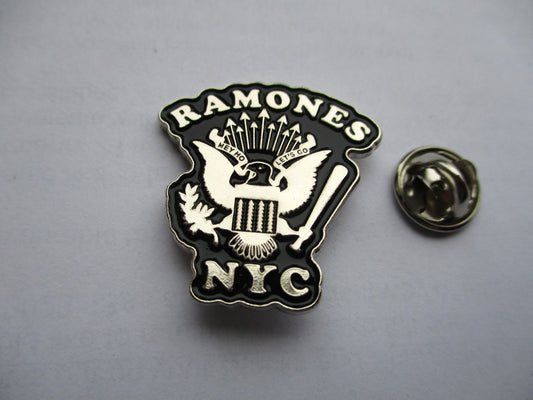 RAMONES NYC PUNK METAL BADGE