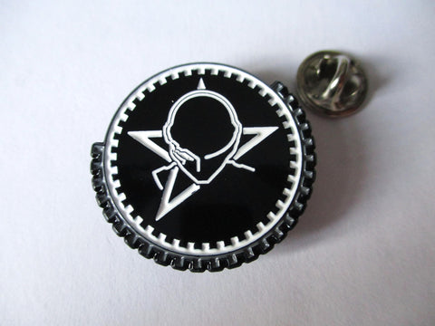 SISTERS OF MERCY goth POST PUNK METAL BADGE (shaped)