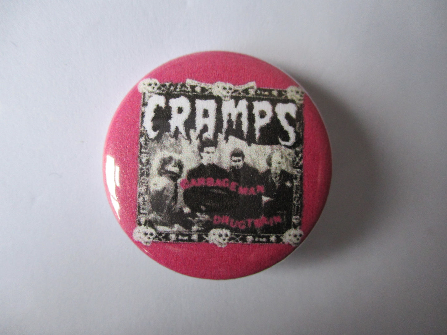 THE CRAMPS psychobilly punk badge (VARIOUS DESIGNS)