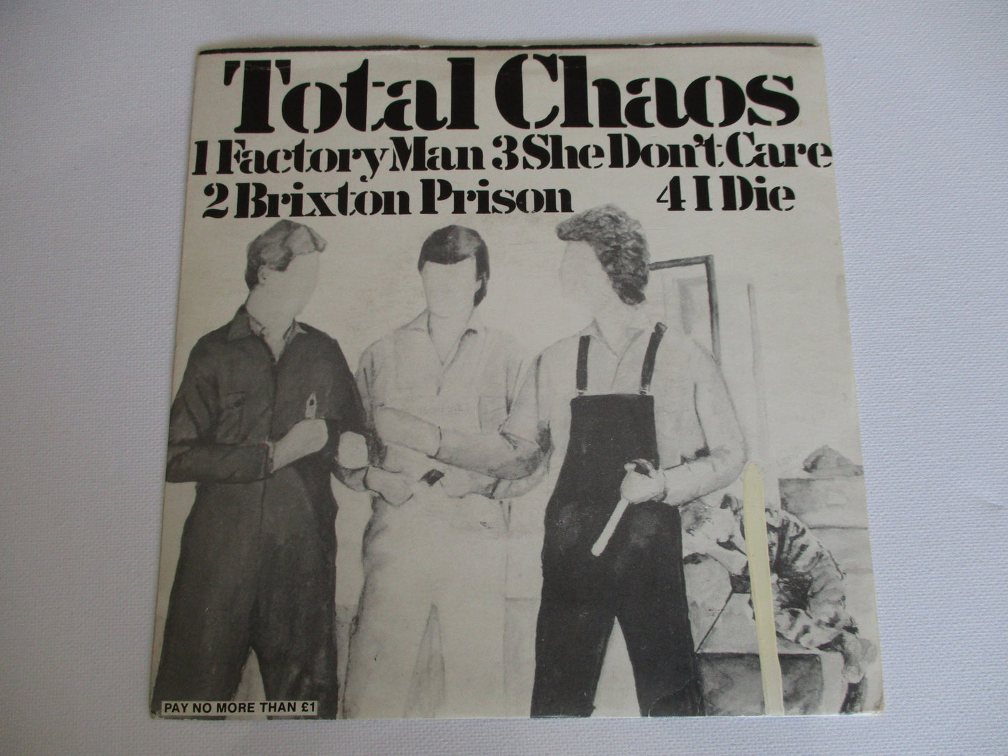 TOTAL CHAOS factory man 7" G VG