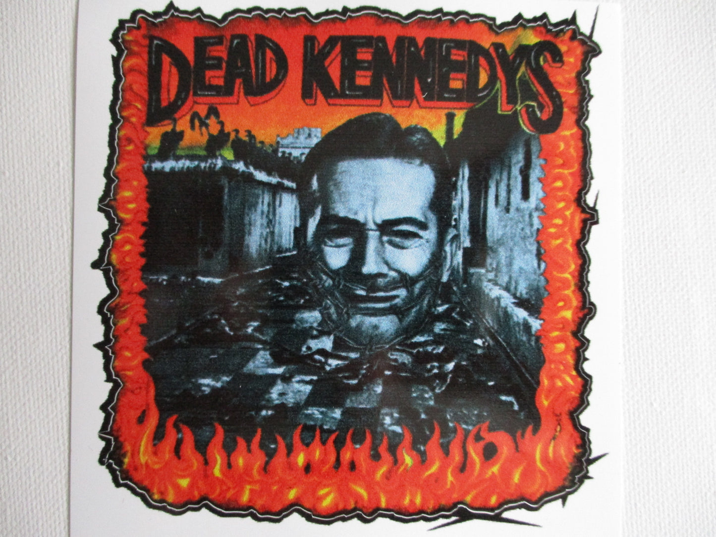 DEAD KENNEDYS large shaped PUNK VINYL STICKER