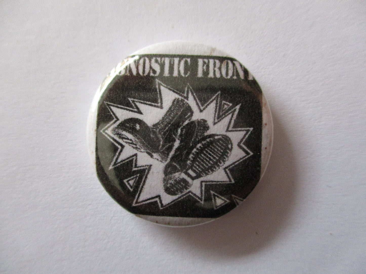 AGNOSTIC FRONT boots punk badge