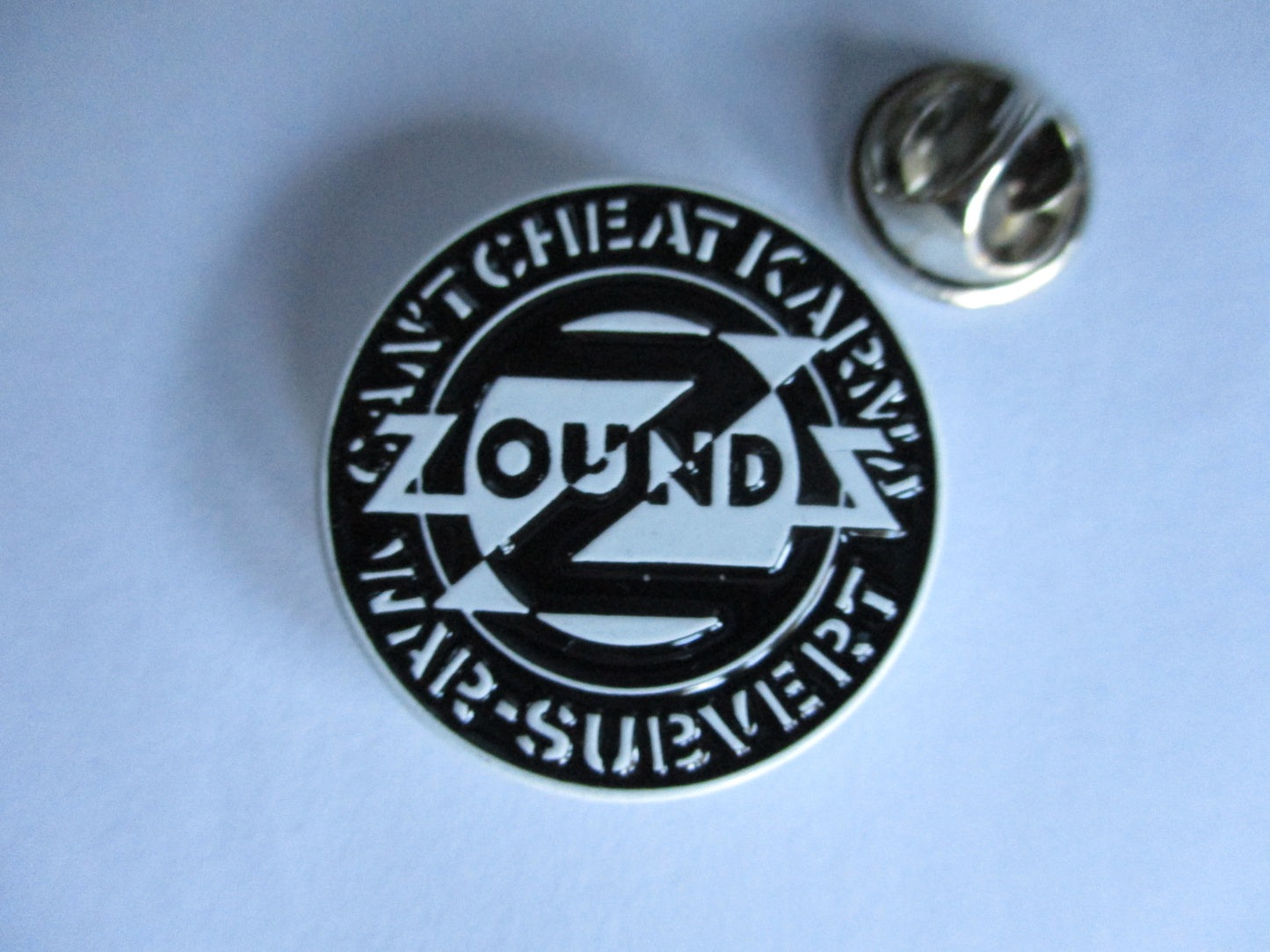 Zounds anarcho punk enamel pin badge Crass Conflict the Mob anarchist protest