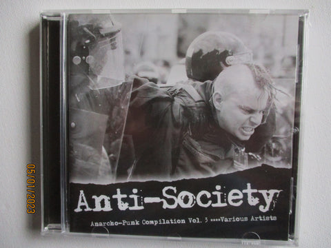 v/a ANTI SOCIETY vol 3 CD anarcho comp w CRASS SEARS AOA ALTERNATIVE etc