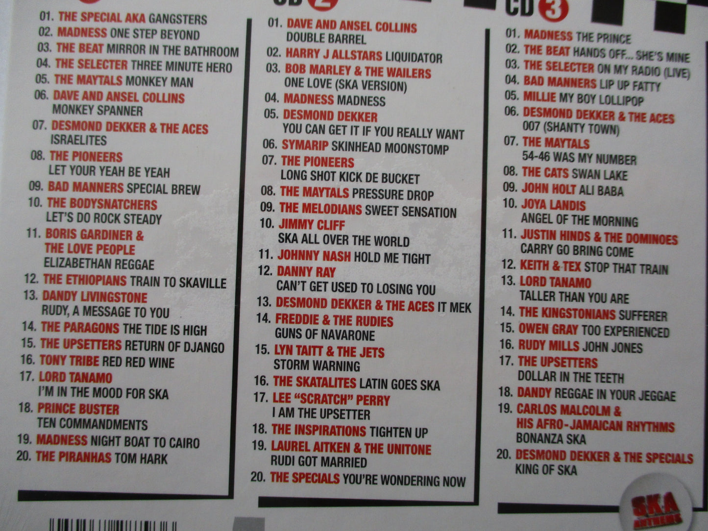 SKA ANTHEMS 3CD box set £4.99