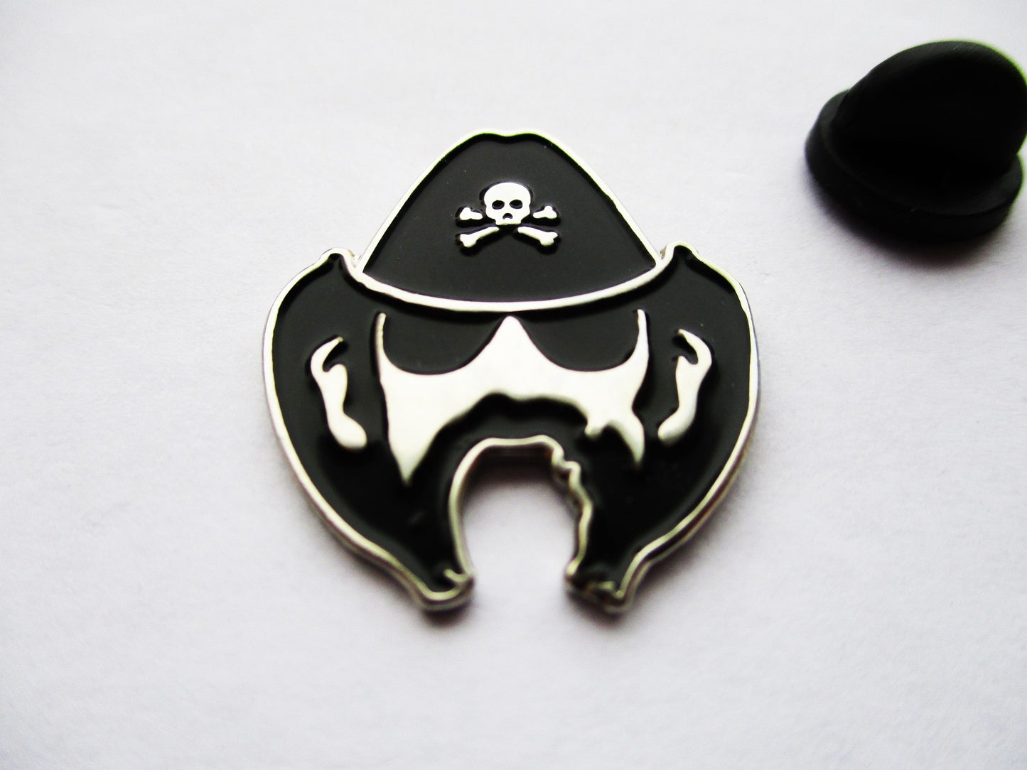 LEMMY punk metal badge (silver) enamel pin Motorhead