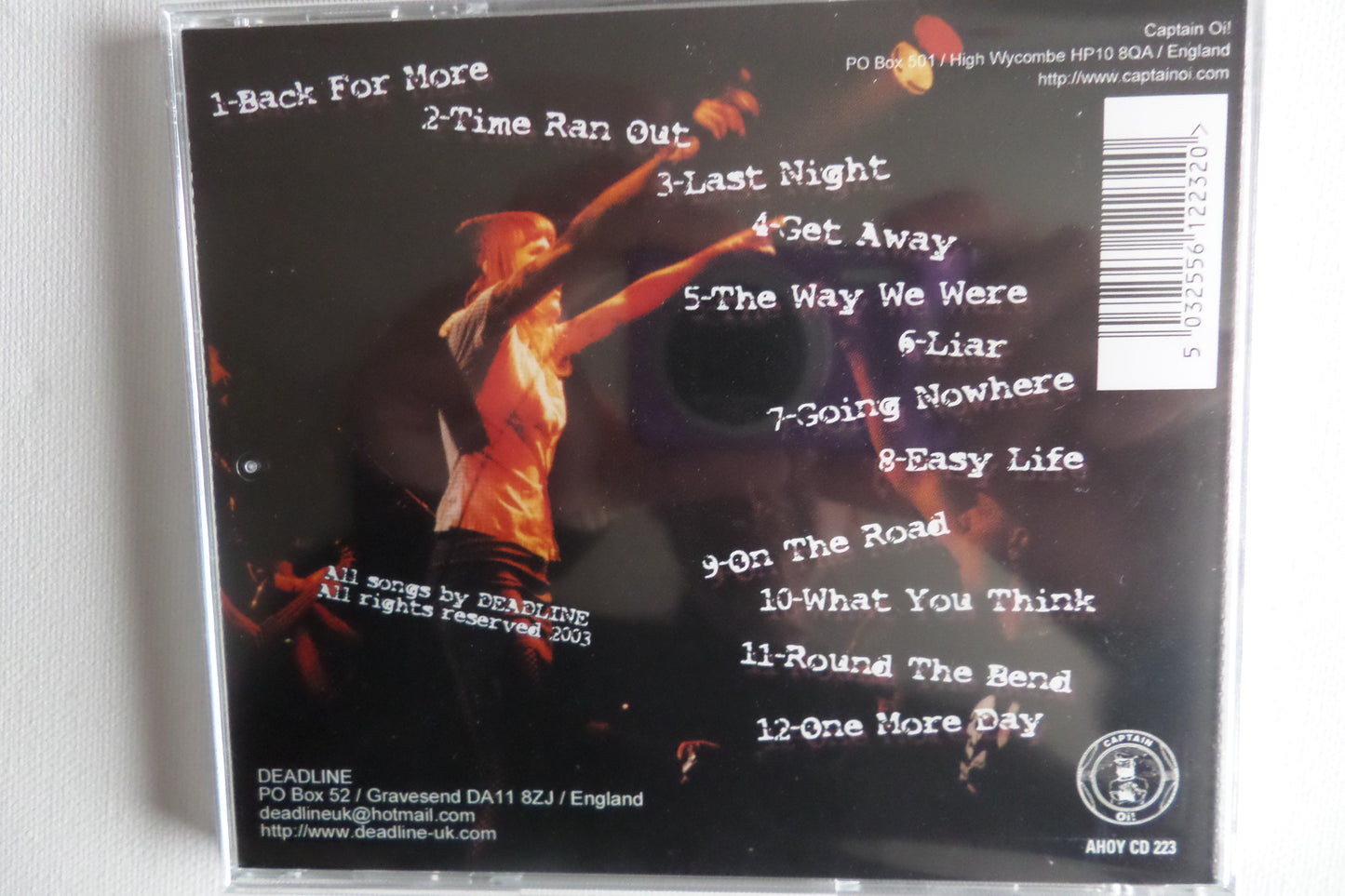 DEADLINE back for more CD (Captain Oi!) SALE! now £2.99