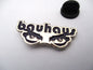 BAUHAUS logo POST PUNK METAL BADGE dk purple
