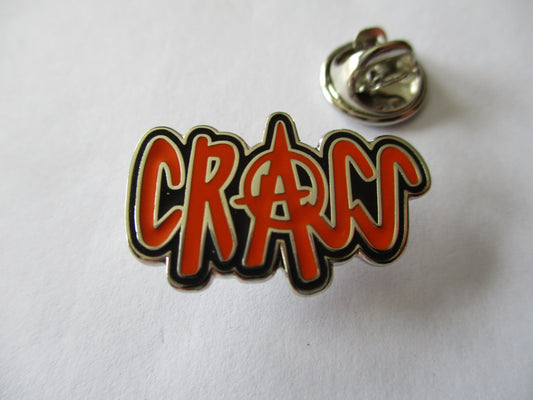 CRASS punk metal badge enamel pin