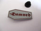 THE DAMNED goth punk metal badge enamel pin (grey)