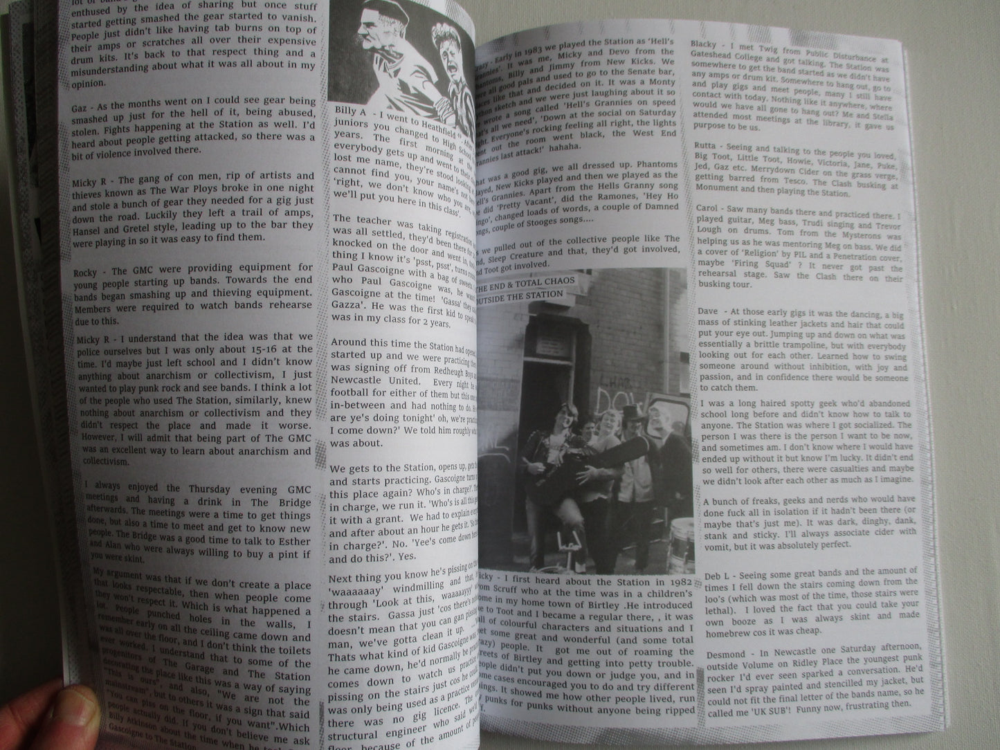 FROM THE GARAGE TO THE STATION anarcho punk BOOK rare cover